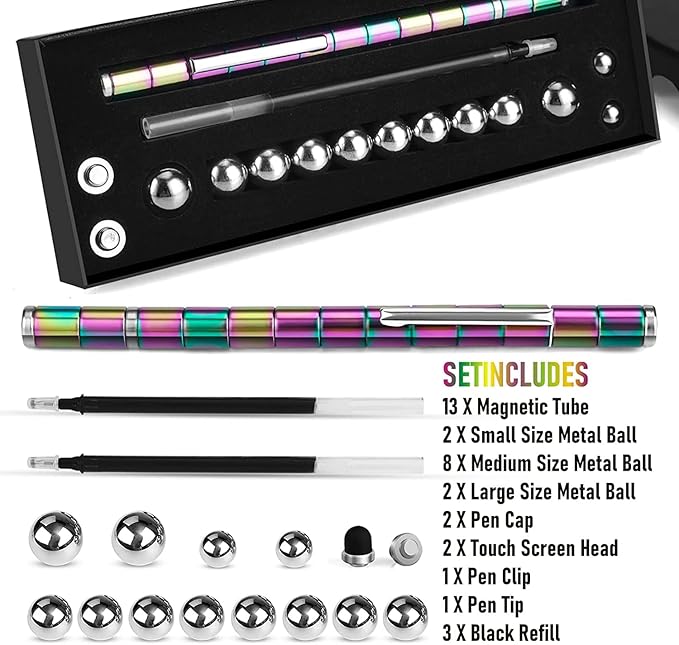 Magnetic Fidget Toy Pen - Decompression Gift for Teenagers & Kids