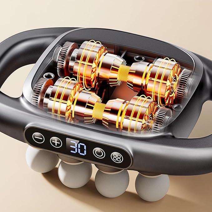 Morglaes Deep Tissue Massager - 2025 New Morglaes Massager, 16 Head Massage Deep Tissue with 3 Modes & 30 Intensities - Fascia Blaster for Back, Shoulders, Legs, Foot (Mix)