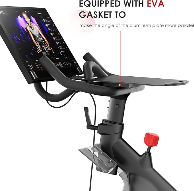 All-New Tabletop Tray Holder for Peloton Bike Mount - Premium Aluminum Stand for Tablets, laptops, Books, Phones, etc. - Riding Work Surface ，Bikes Accessories for Peloton (Not for Bike+)