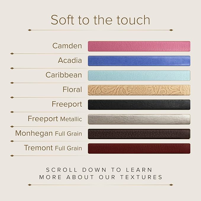 Gallery Leather Desk Weekly Monthly Planner 2025, Elegantly Bound Calendar Planner and Notebook with Stylish Gold-Gilded Page Edges, 12 Months - Acadia Hope - 8 x 5.5 "