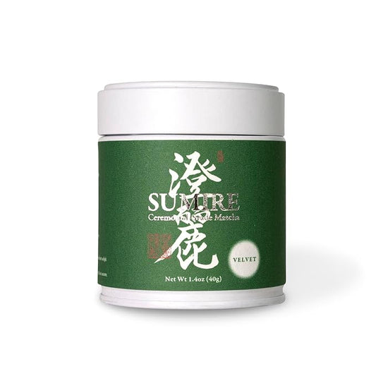 SUMIRE Matcha Ceremonial Grade Matcha Powder Made in Japan Kagoshima, Vibrant Green, Smooth, Umami, Antioxidant-Rich, Perfect for Lattes (VELVET)