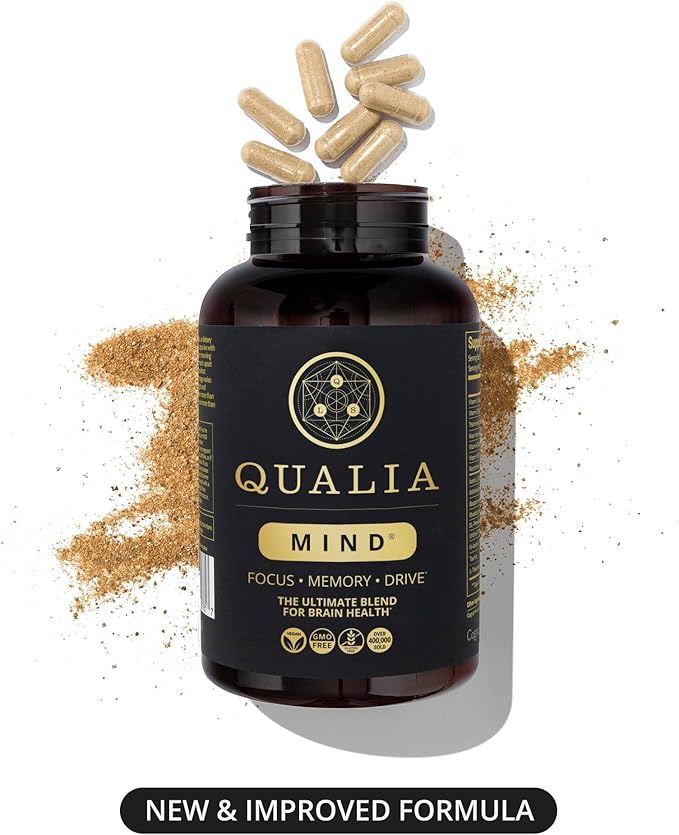NEUROHACKER COLLECTIVE Qualia Mind | The Ultimate Blend for Brain Health* | Doctor-Formulated Nootropic to Fuel Focus & Concentration* | Supports Long Term Brain Health| Maintain Drive & Productivity