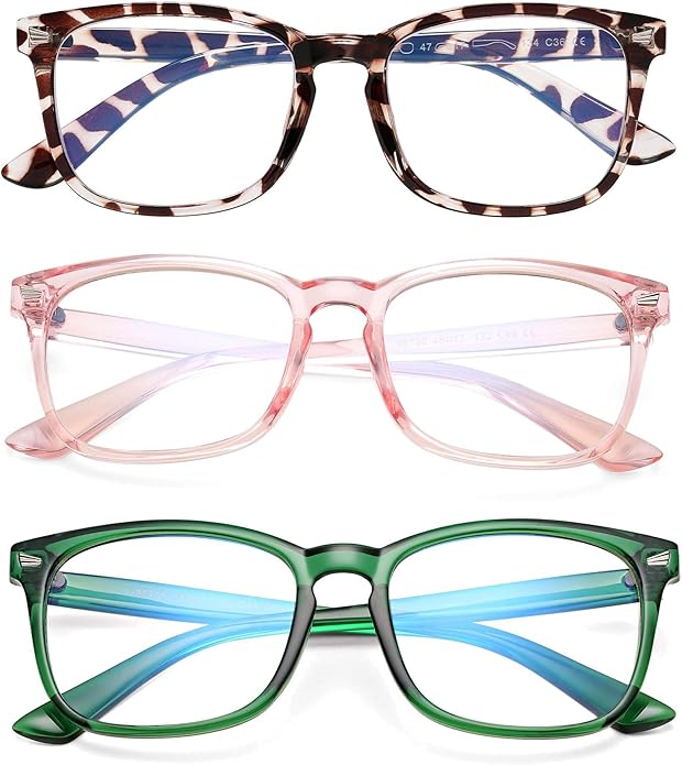 AZorb 2Pack Kids Blue Light Blocking Glasses - TR90 Unbreakable Computer Screen Glasses for Boys & Girls