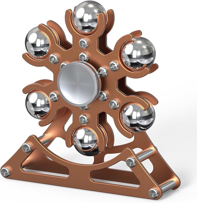 Desk-Fidget-Toys Ferris-Wheels-Spinner: Metal Kinetic-Fidget-Spinner 4mins, EDC-Toy Cool-Gadgets for School Office Christmas, ADHD Tools Gift Cool-Stuff Stress Relief Gift for Kid Children Teen Adult