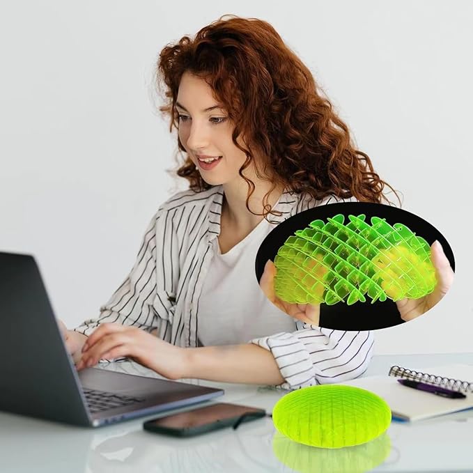 10Pcs Fidget Worm Toy, Cool Toy Worm Big Fidget Toy, Green Cute Worm Shaped Ornament, Funny Pocket W orm Fidget Toy Weird Sensory to y Portable for Adults Children