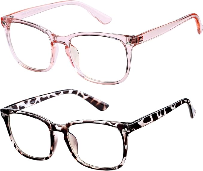 Hycredi Kids Blue Light Blocking Glasses，Anti Eyestrain & UV Protection, Computer Gaming TV Phone Glasses for Boys Girls