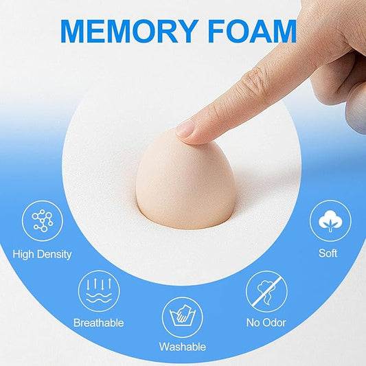 Car Seat Cushion with Back Support Pillow, 1.2'' Thick Enhanced Comfort Memory Foam Design for Pain Relief, Ideal for Drivers and Office Use - Ergonomic Lumbar Comfort for Long Sitting