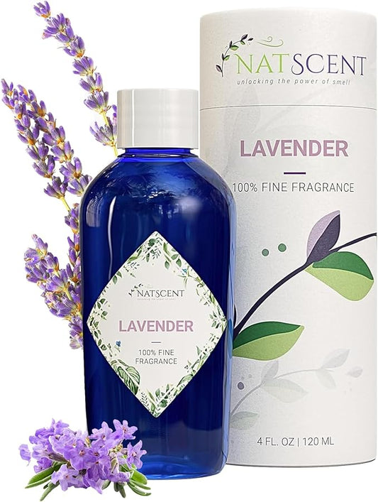 Lavender Essential Oils for Diffusers for Home, Nature-derived Lavender Essential Oil, Long-Lasting & Family-Friendly Diffuser Oils Scents, IFRA Certified, Cold Air & Ultrasonic - 4 oz