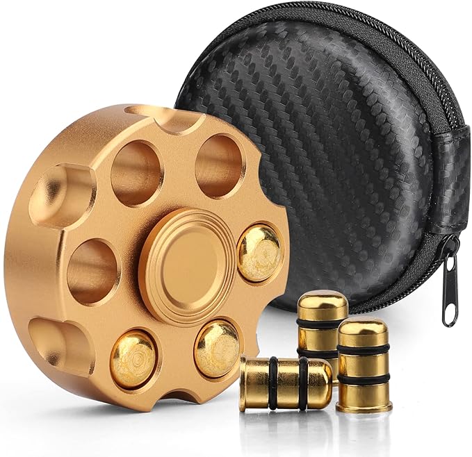 Metal Fidget Spinner Toy, Cool Alloy Hand Finger Spinner Cube Toy, Stress Relief Sensory Spinning Anti Anxiety Desk EDC Toys Gifts Party Favors for Adults Kids 5 6 7 8 9 10+11 12 Years Old Boys