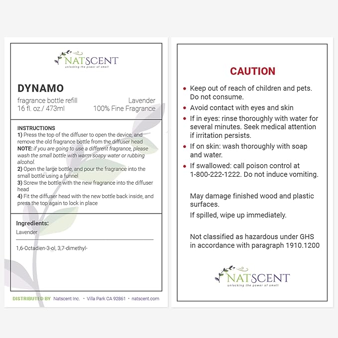 Lavender Essential Oils for Diffusers for Home, Nature-derived Lavender Essential Oil, Long-Lasting & Family-Friendly Diffuser Oils Scents, IFRA Certified, Cold Air & Ultrasonic - 16 oz