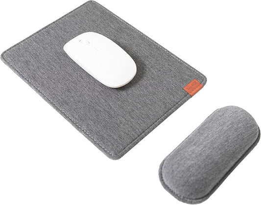 SenseAGE Detachable Ergonomic Mouse Pad with Wrist Rest Support, Adjustable Placement for Pain Relief, Non-Slip Base, for Computer & Laptop, Office Desk Accessories, 9.7 x 7.3 in (Dark Grey)