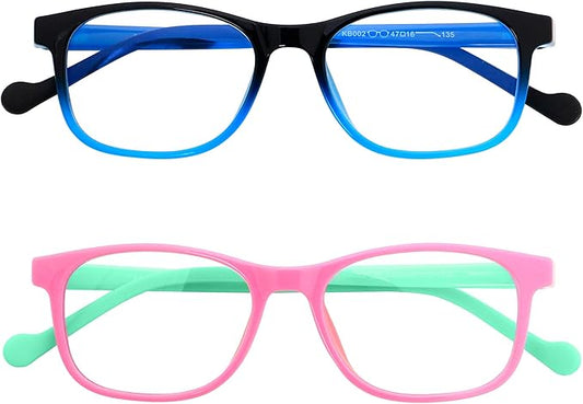 ANDWOOD Blue Light Glasses Kids Girls Boys Computer Gaming Anti Blue Ray Polarized sunglasses Age3-12