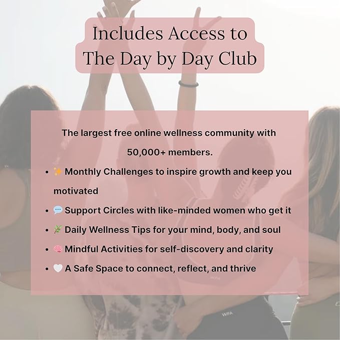 Day by Day Daily Gratitude Journal 2025 for Mindfulness, Happiness, Reflection, and Self Care, Undated Planner Gifts for Women & Men