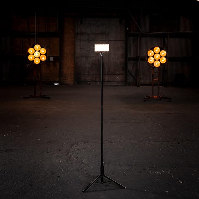 Lume Cube - Adjustable 5ft Light Stand Tripod - Adjustable Height 2ft to 5ft - Stand for Lights, Webcams, Cameras - Aluminum Lightweight - for Content & Video