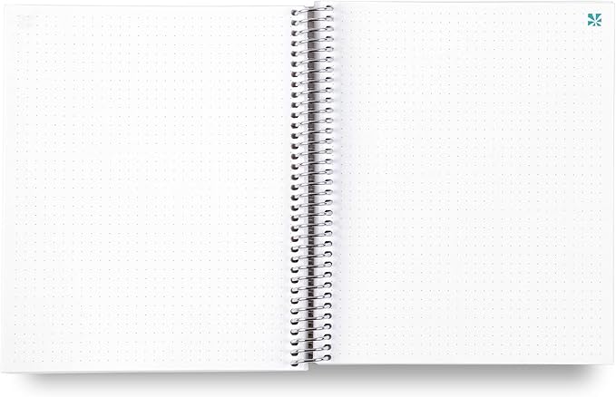 Erin Condren 7" X 9" Spiral Bound Dot Grid Journal Notebook - Starry Sky, 5Mm Dot Grid, 160 Page Writing, Drawing & Art Notebook, 80Lb Thick Paper, Stickers Included