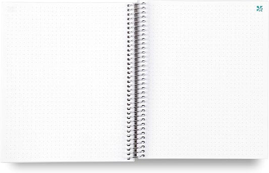 Erin Condren 7" X 9" Spiral Bound Dot Grid Journal Notebook - Starry Sky, 5Mm Dot Grid, 160 Page Writing, Drawing & Art Notebook, 80Lb Thick Paper, Stickers Included