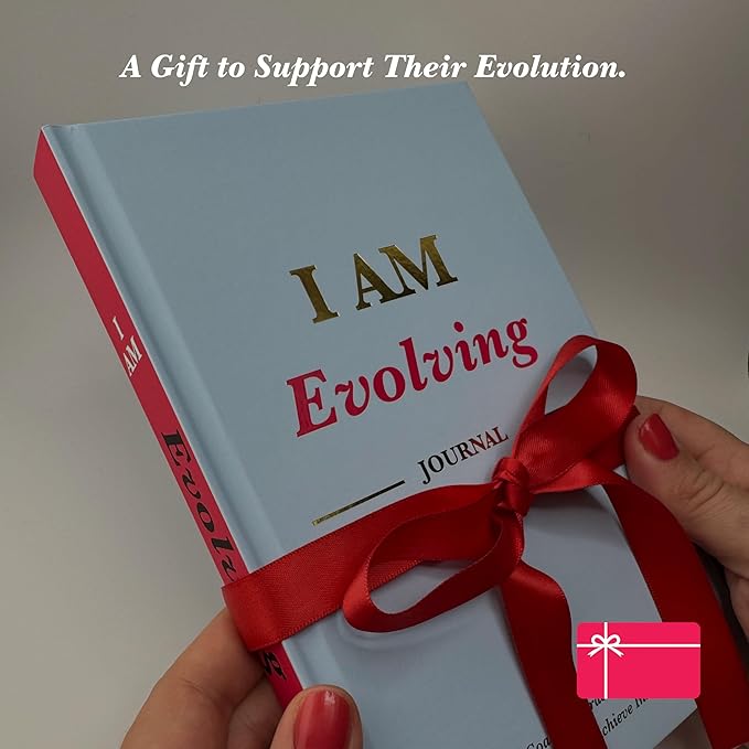 iAmEvolving Personal Growth Journal: Set Goals, Embrace Gratitude, Cultivate Habits, Achieve Inner Peace - Undated, A5, 288 Pages, Hardcover, Columbia Blue