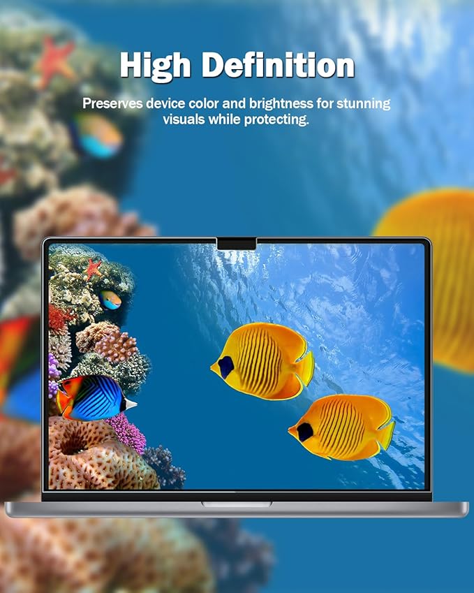 F FORITO 2-Pack Anti Blue Light Matte Screen Protector Compatible with MacBook Air 15.3 inch (2023-2025, M2, M3, M4), Eye Protection Blue Light Blocking Anti Glare Computer Screen Cover