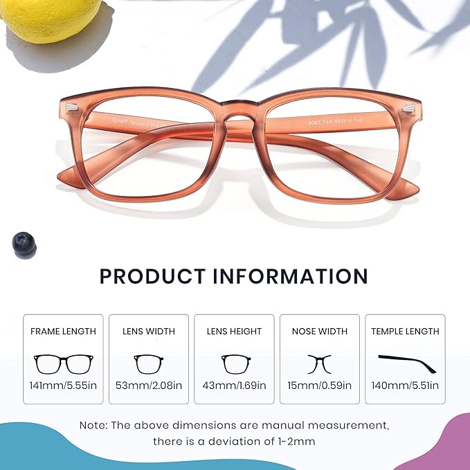 Cyxus Blue Light Glasses for Men Women Reduce Eye Strain UV Blocking for Computer Screen 8082