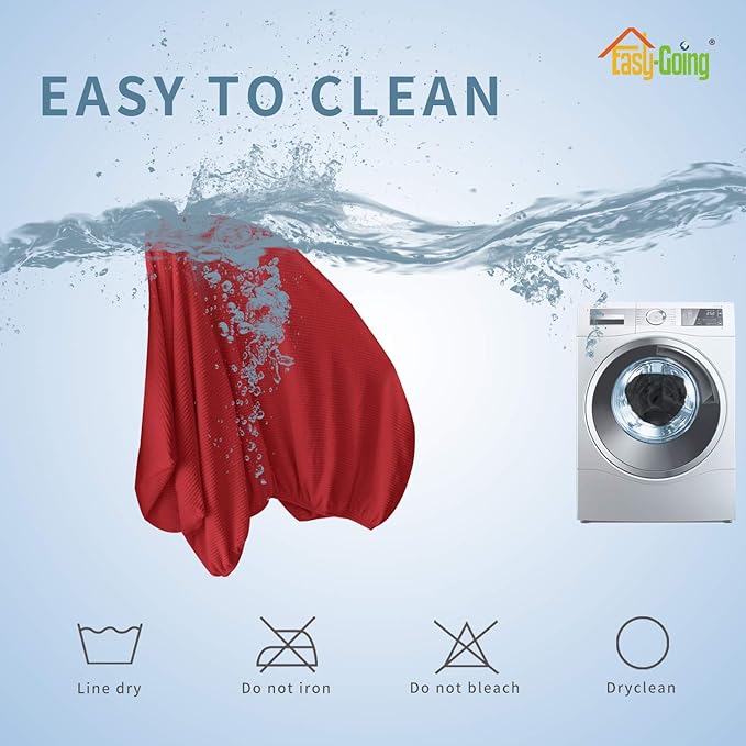 Easy-Going Stretch Loveseat Cushion Cover Sofa Cushion Furniture Protector Sofa Seat Sofa Slipcover Sofa Cover Soft Flexibility with Elastic Bottom(Loveseat Cushion, Christmas Red)