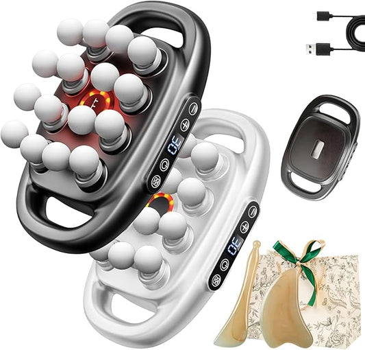 Morglaes Deep Tissue Massager - 2025 New Morglaes Massager, 16 Head Massage Deep Tissue with 3 Modes & 30 Intensities - Fascia Blaster for Back, Shoulders, Legs, Foot (Mix)