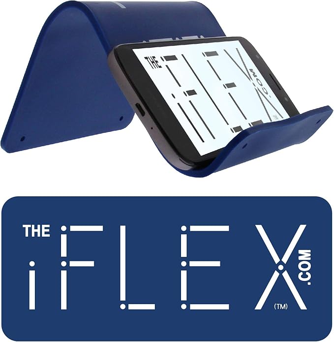 iFLEX Buddy Cell Phone and Tablet Stand Companion - Ideal for Air Travel, Work, and Home Use - Flexible Holder for All Mobile Devices - The Ultimate iPhone Cell Phone Stand Solution