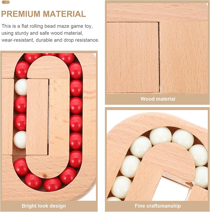 Homoyoyo Wooden Spinning Cube Toys:Alzheimers Toys for Adults to Relieve Stress Anxiety,Bean Cube Puzzle Funny Rotating Bean Brain Teaser, Puzzles Interactive Interactive Sensory for Playing