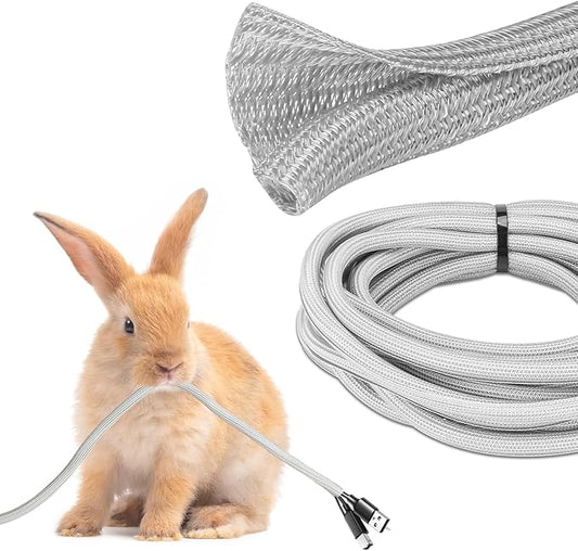 JOTO 1 Pack Cable Management Sleeve, 10 Feet Cord Organizer System with Zipper for TV Computer Office Home Entertainment, Flexible Cable Sleeve Wrap Cover Wire Hider System -Grey