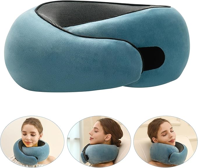 2024 New Memory Foam Travel Pillow for Airplanes,Neck Pillow for Traveling,Neck Plus Travel Pillow,Neck Plus Travel Neck Pillow