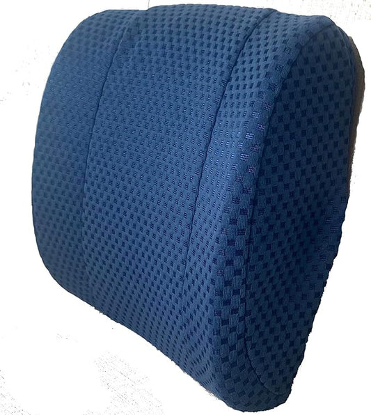 Therapist's Choice Memory Foam Contoured Lumbar Support Pillow - Office Chair Back Support, Back Cushion and Lower Back Pillow - Desk Chair Back Support