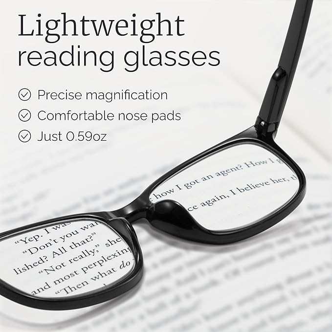CCVOO Reading Glasses for Women/Men, Eyeglasses, Blue Light Readers for Women/Men, Computer Eye Glasses, Cheaters