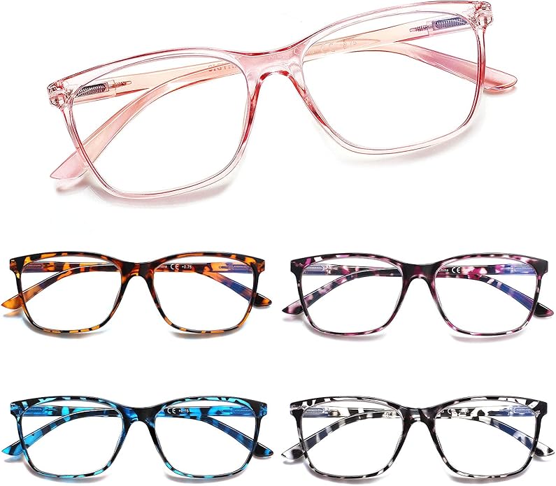 SIGVAN Ladies Reading Glasses Blue Light Blocking Spring Hinge Fashion Pattern Print Eyeglasses for Women