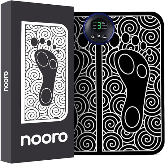 nooro Portable Foot Massager - Soothing Comfort & Revitalization for Tired Feet, 15 Minute Massage with 6 Settings, Pulse Sensation with Deep Tissue Results