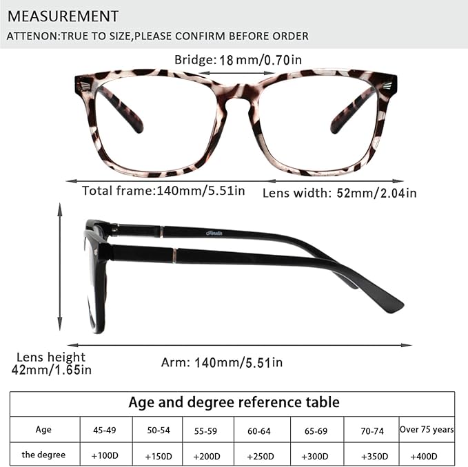 Henotin 4-Pack Blue Light Blocking Reading Glasses Women Men,Spring Hinge Computer Readers,Anti UV Ray Square Nerd Eyeglasses (4 pack Mix Color, 3.00)