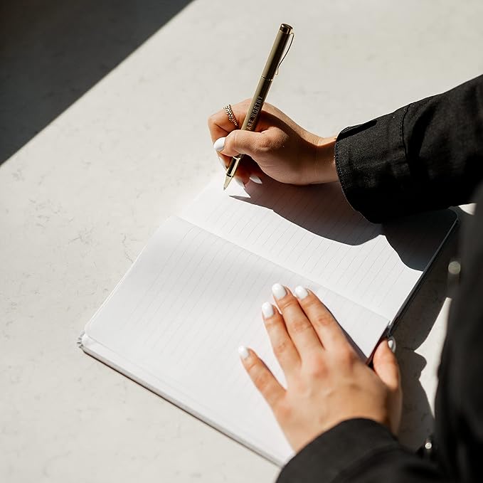 Sweet Water Decor Cute Motivational Lined Composition Notebook for Women, 100 Ruled Pages for Writing, Diary with Fabric Inspirational Cover (For I Know The Plans I Have For You)