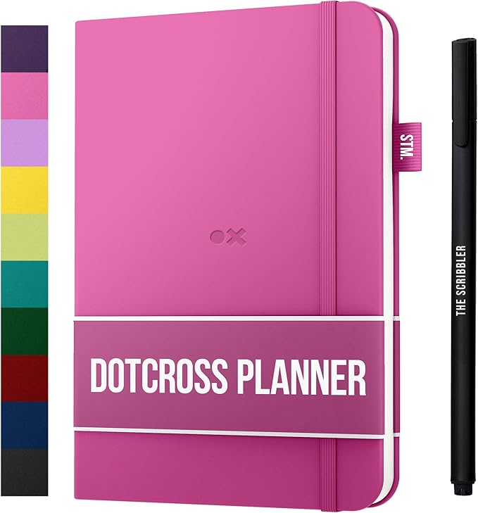 Daily Planner 2025 (Undated) | A5 Dotcross | Your All in One Day Organizer, At A Glance Weekly Agenda, Yearly Calendar Book | Planners for Personal, Professional, Academic & Work Goals and Schedule
