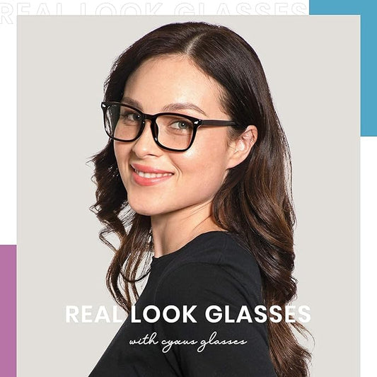Cyxus Blue Light Glasses for Men Women Reduce Eye Strain UV Blocking for Computer Screen 8082