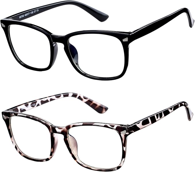 Hycredi Kids Blue Light Blocking Glasses，Anti Eyestrain & UV Protection, Computer Gaming TV Phone Glasses for Boys Girls