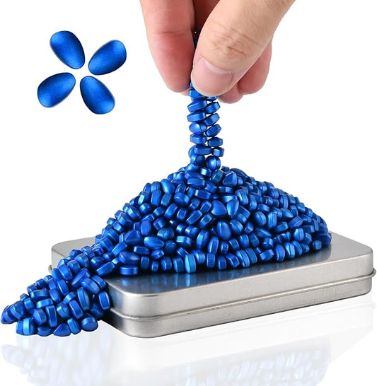 Magnetic Putty Rocks, Blue More Than 600 Weak Magnetic Smooth Ferrite Pebbles, Desk Toys and Time-Killer for Adults