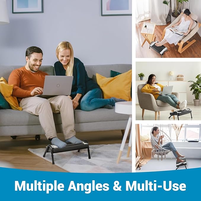 Foot Rest for Under Desk at Work,Ergonomic Foot Rest for Office Use, Heights,Relieving Pain in Lower Back,