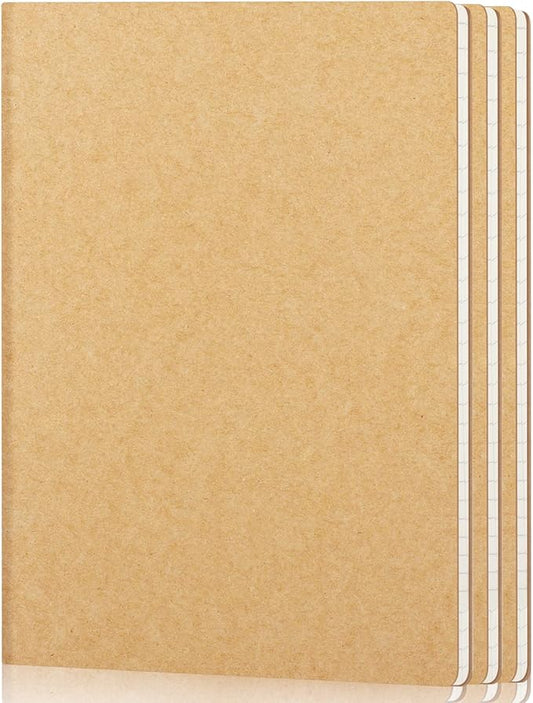 EUSOAR Notebooks College Ruled, 3 Pack A4 11" x 8-1/2", 40 Sheets/ 80 Pages, 100gsm Thick Paper, Notebook Bulk Journal Line Writing Pads, Drawing Sketchbook Subject for Office Business Work Supplies