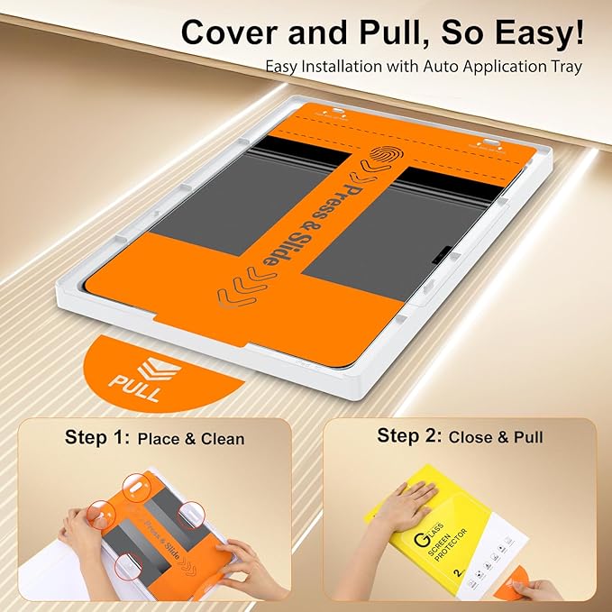 SPARIN Paper Glass Screen Protector for iPad Air 13 Inch M3 2025 & M2 2024 (7th/6th Generation), 2 Pack Tempered Glass with Easy Alignment Tool, Matte Anti-Glare, Write Like on Paper, Apple Pencil Support