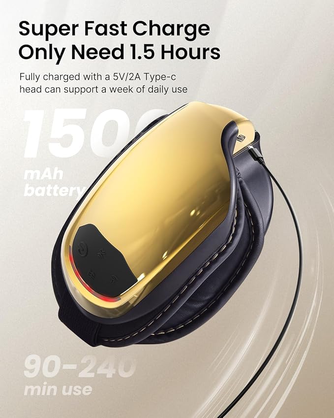 RENPHO Eyeris 3 Eye Massager with Heat and Cooling, Voice Control Eye Massager Mask for Migraines, Music Eye Care Device with DIY Massage Setting, Birthday Gifts for Women/Men