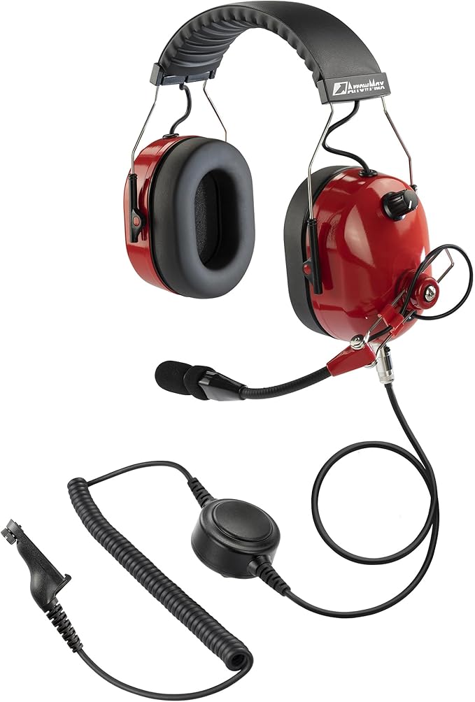 Arrowmax AHDH0042-RD-M9 Noise Cancelling Headset Compatible with Motorola Radios APX6000 APX7000 APX8000 XPR6350 XPR6550 XPR7550 XPR7350e XPR7550e XPR7580e APX 6000 7000 8000 XPR 6550 7550 7550e with