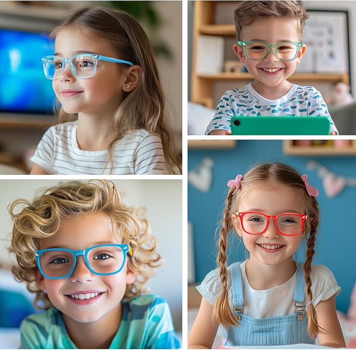 CHEERS DEVICES Blue Light Blocking Glasses for Kids Boys Girls Teens - Computer Glasses with Unbreakable Frame and Anti-Glare