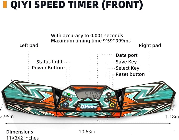 Professional Speed Cube Timer,Touch Control Timer with Display,Cube Race Stack Competition a Great Gift for Boys and Girls
