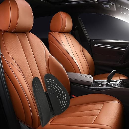 Lumbar Support Pillow for Chairs - Ergonomic Back Cushion for Office, Car & Gaming with Adjustable Straps for Lower Back Pain Relief & Better Posture