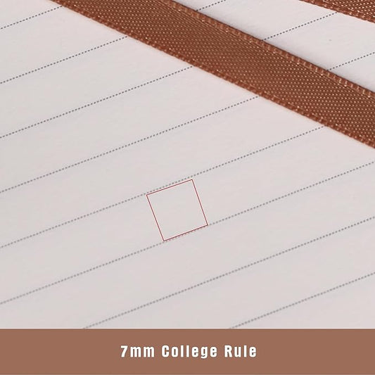 TIEFOSSI Lined Journal Notebook for Women Men, Leather Journal with Pen, A5 Evil Eye Hardcover Notebook for Work, Journaling, Travel & School, 100 GSM Thick Paper, 320 Numbered Pages, 6.2 x 8.3 in