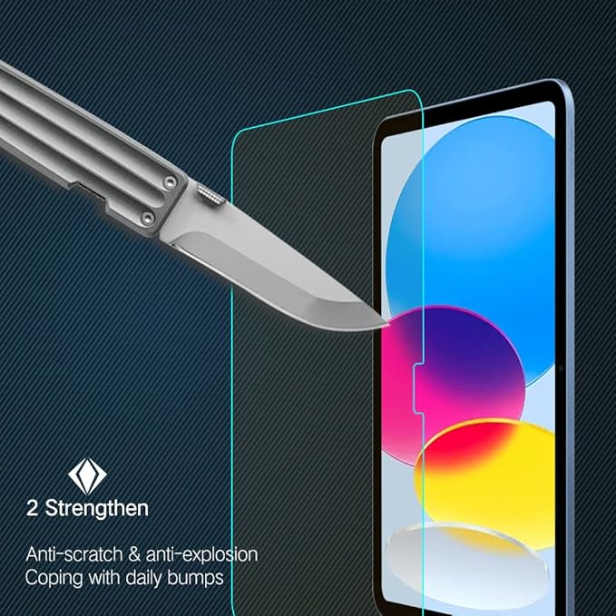 PERFECTSIGHT Anti Glare Blue Light Screen Protector compatible with iPad A16 2025 11th/10th 2022 Generation (11/10.9 Inch), [Medical-Grade Eye Care] Blue Light Filter 8 Radiations Matte Tempered Glass