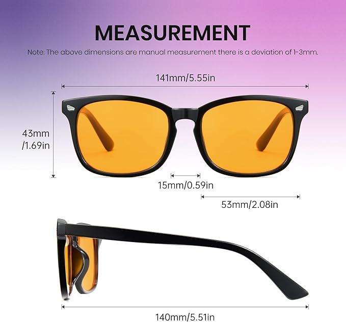 Cyxus Blue Light Glasses for Men Women Reduce Eye Strain UV Blocking for Computer Screen 8082